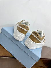 PRA DOWNTOWN BOLD SNEAKERS WHITE AND PEANUT CALFSKIN