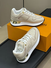 LV NEO RUN AWAY SNEAKER IN KHAKI TAN CALFSKIN