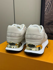 LV NEO RUN AWAY SNEAKER IN KHAKI TAN CALFSKIN
