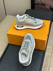 LV NEO RUN AWAY SNEAKER IN DOLPHIN GRAY CALFSKIN