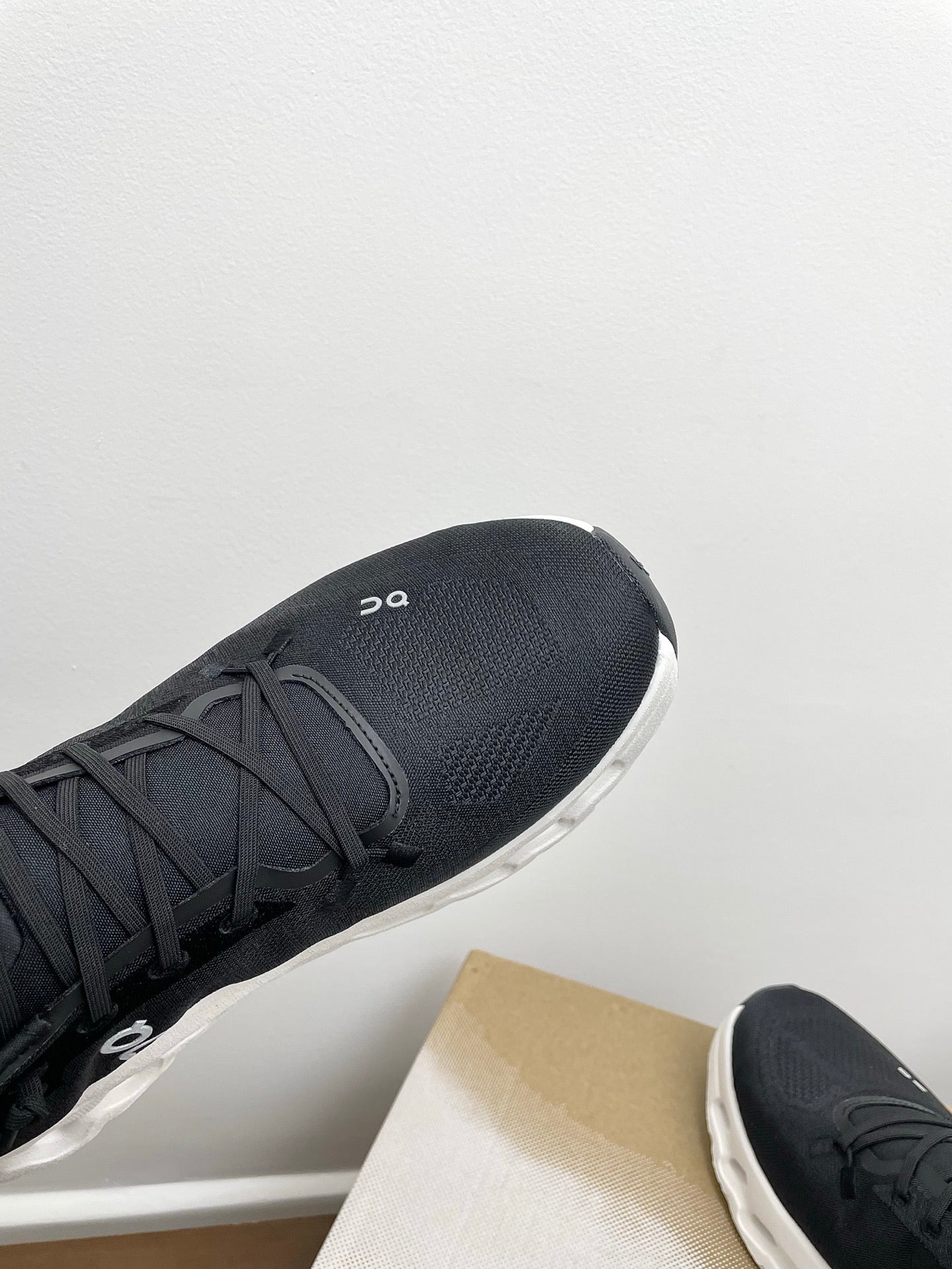 LOEWE 26S CLOUDTILT SNEAKER IN BLACK AND WHITE RECYCLED POLYESTER