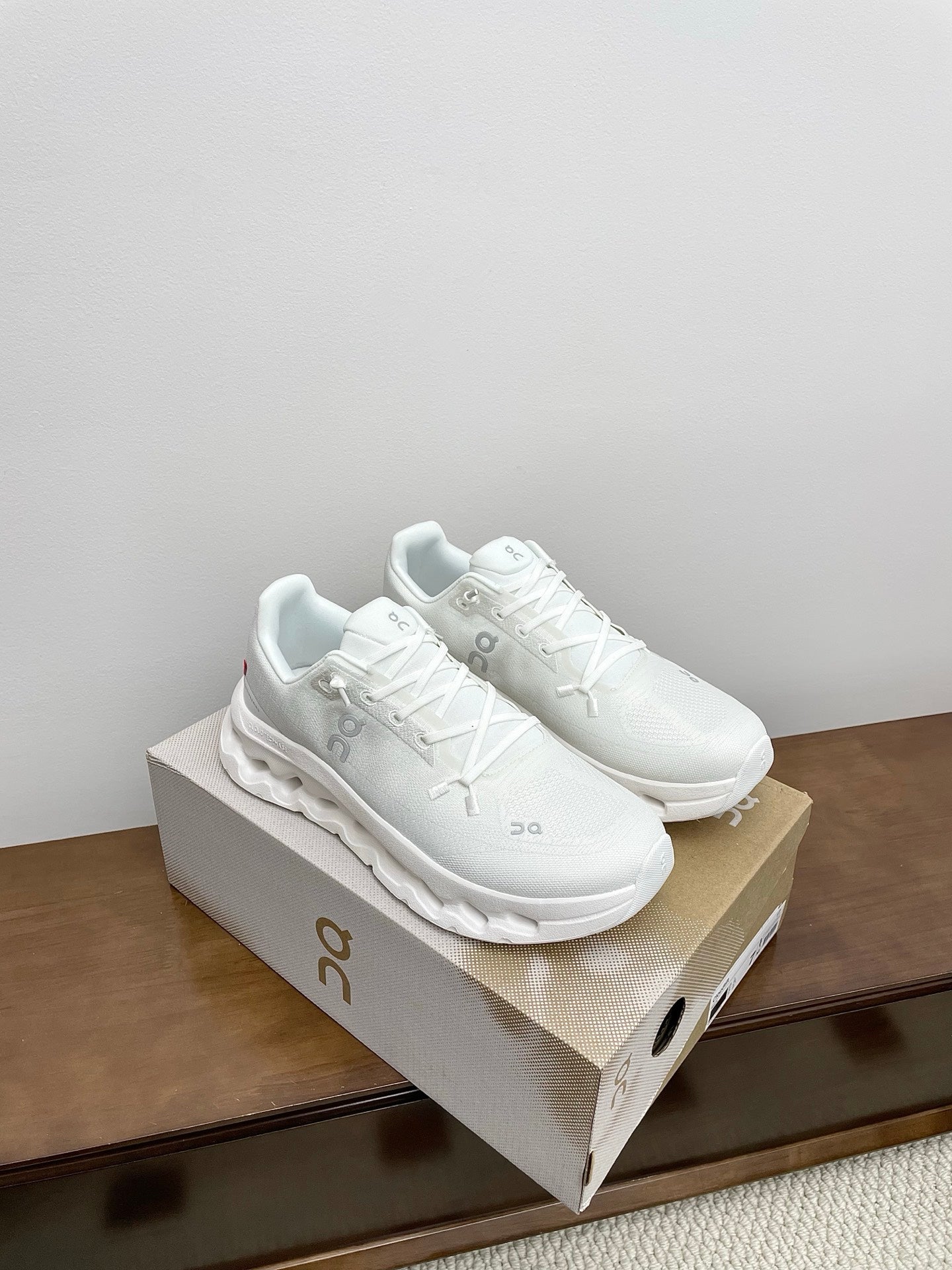 LOEWE 26S CLOUDTILT SNEAKER IN WHITE RECYCLED POLYESTER
