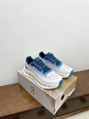 LOEWE 26S CLOUDTILT SNEAKER IN BLUE IVORY RECYCLED POLYESTER