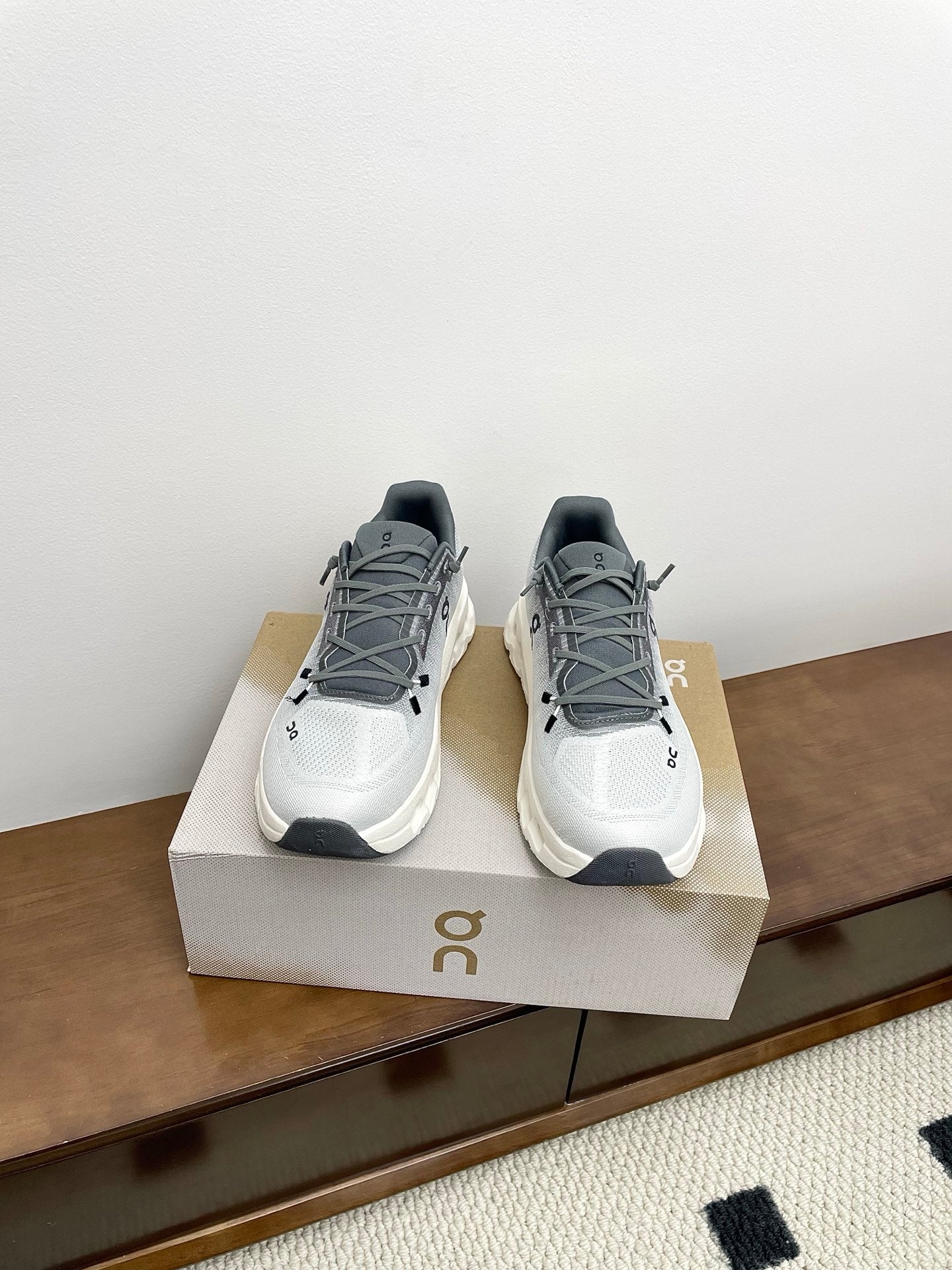 LOEWE 26S CLOUDTILT SNEAKER IN LIGHT GREY RECYCLED POLYESTER
