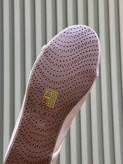 ALAIA 26S FLAT LOAFERS IN LIGHT PINK GLOSSY LAMBSKIN