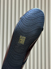 ALAIA 26S FLAT LOAFERS IN BROWN GLOSSY LAMBSKIN
