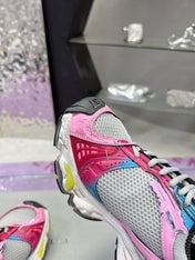 STAPLER SNEAKER IN GRAY PINK BLUE POLYURETHANE AND MESH