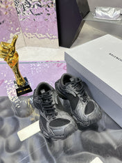 STAPLER SNEAKER IN BLACK MIX GRAY POLYURETHANE AND MESH