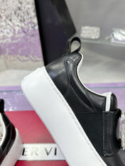 VIV' UP SNEAKERS IN BLACK CALFSKIN