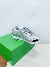 ORBIT SNEAKER IN SILVER TECHNICAL FABRIC AND METALLIC MESH