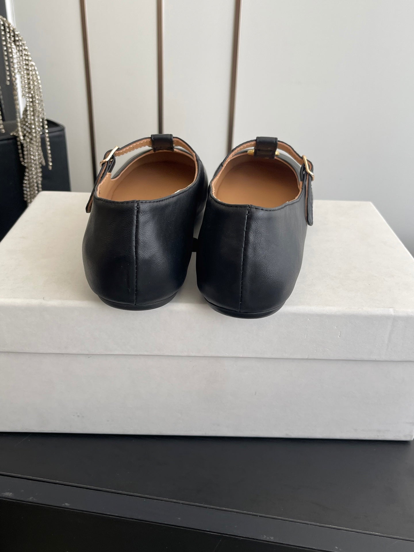 CHLOÉ 26S MARY JANE SHOES IN BLACK CALFSKIN
