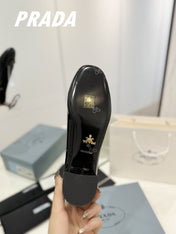 Pra Pumps 40 Square Sole Black Patent Leather