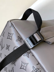DISCOVERY BACKPACK 38 IN GREY MONOGRAM ECLIPSE CANVAS AND TAURILLON