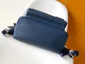 LV 25S TAKEOFF BACKPACK 43 IN ATLANTIC BLUE CALFSKIN