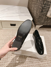 TRIOMPHE LOAFER IN BLACK PATENT CALFSKIN