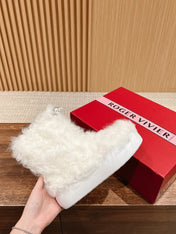 VIV' RANGERS SHEARLING ANKLE BOOT IN WHITE SHEEPSKIN
