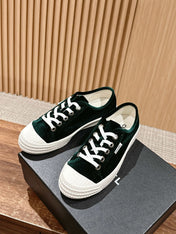 CONVERSE SNEAKER IN DARK GREEN VELVET
