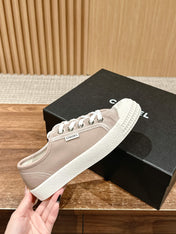 CONVERSE SNEAKER IN KHAKI BROWN VELVET