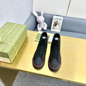 GG TENNIS 1977 HIGH-TOP TRAINER JET BLACK CANVAS