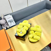 CHYPRE SANDAL IN SUNSHINE YELLOW SHEARLING