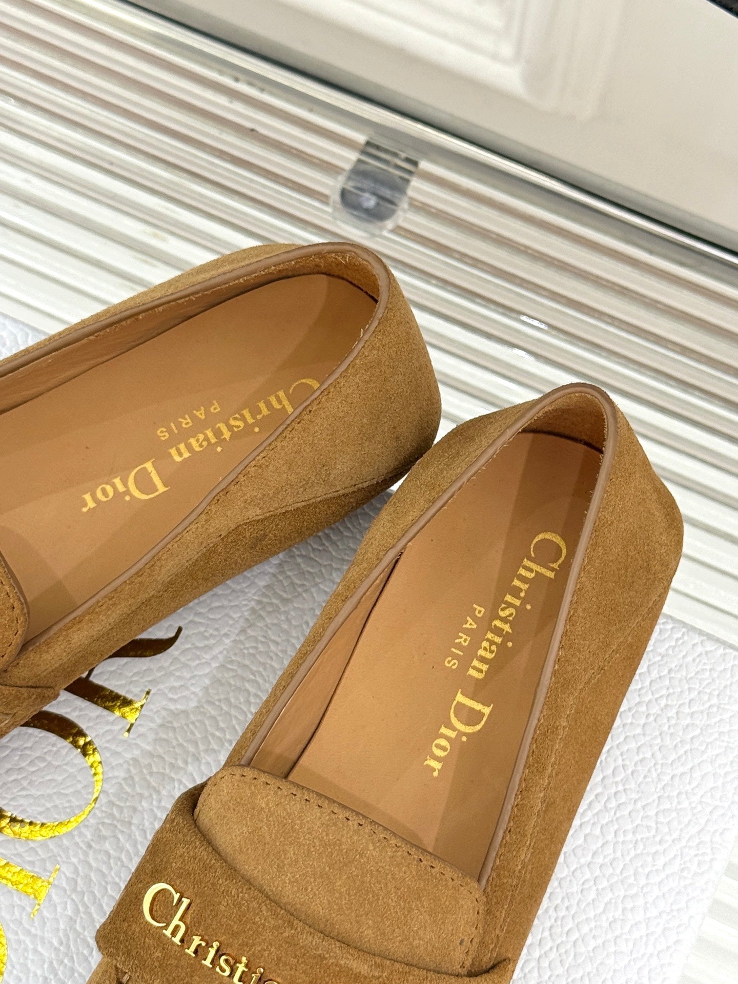 DIOR LOAFER 25S IN LIGHT BROWN SUEDE