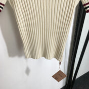 MIUMIU SHORT-SLEEVE KNIT TOP STYLE 296