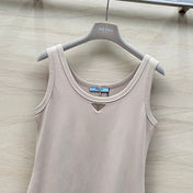 PRADA 26S SLEEVELESS CREW NECK DRESS 653