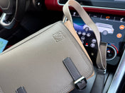 XS MILITARY MESSENGER 25 BAG IN LIGHT BROWN CALFSKIN