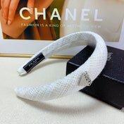 THICK HEADBAND IN WHITE TWEED 174106