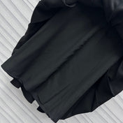 Loew Black Trapeze Dress In Stretch Viscose 224854