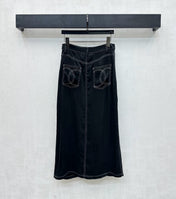 CHANEL HIGH-WAIST SKIRT WITH CUT-OUT HEM 274765