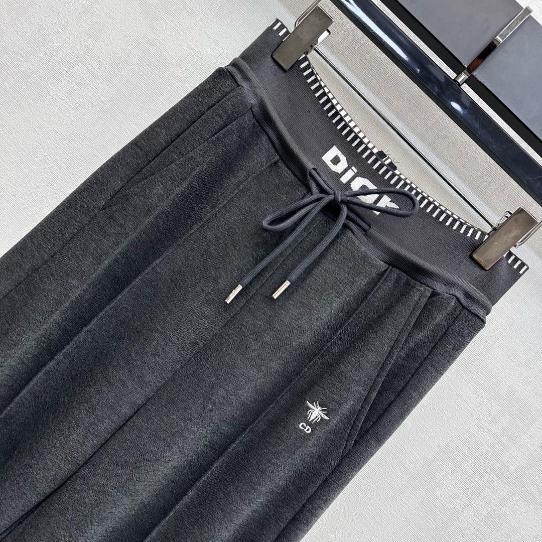 DIOR 25S WIDE-LEG DRAWSTRING PANTS STYLE 018