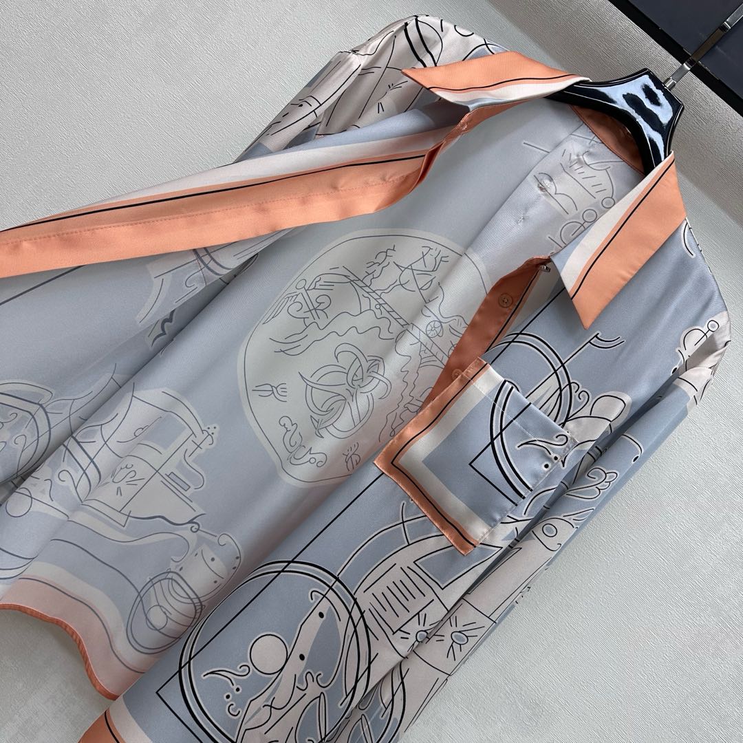 HERMES 26S LONG SLEEVE SHIRT 585