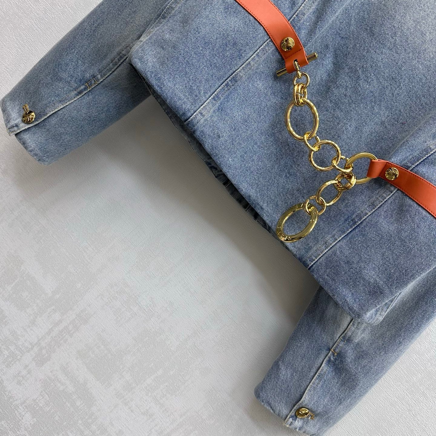 CELINE 26S CREW NECK DENIM JACKET 113