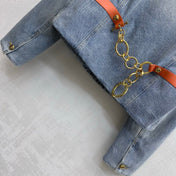 CELINE 26S CREW NECK DENIM JACKET 113