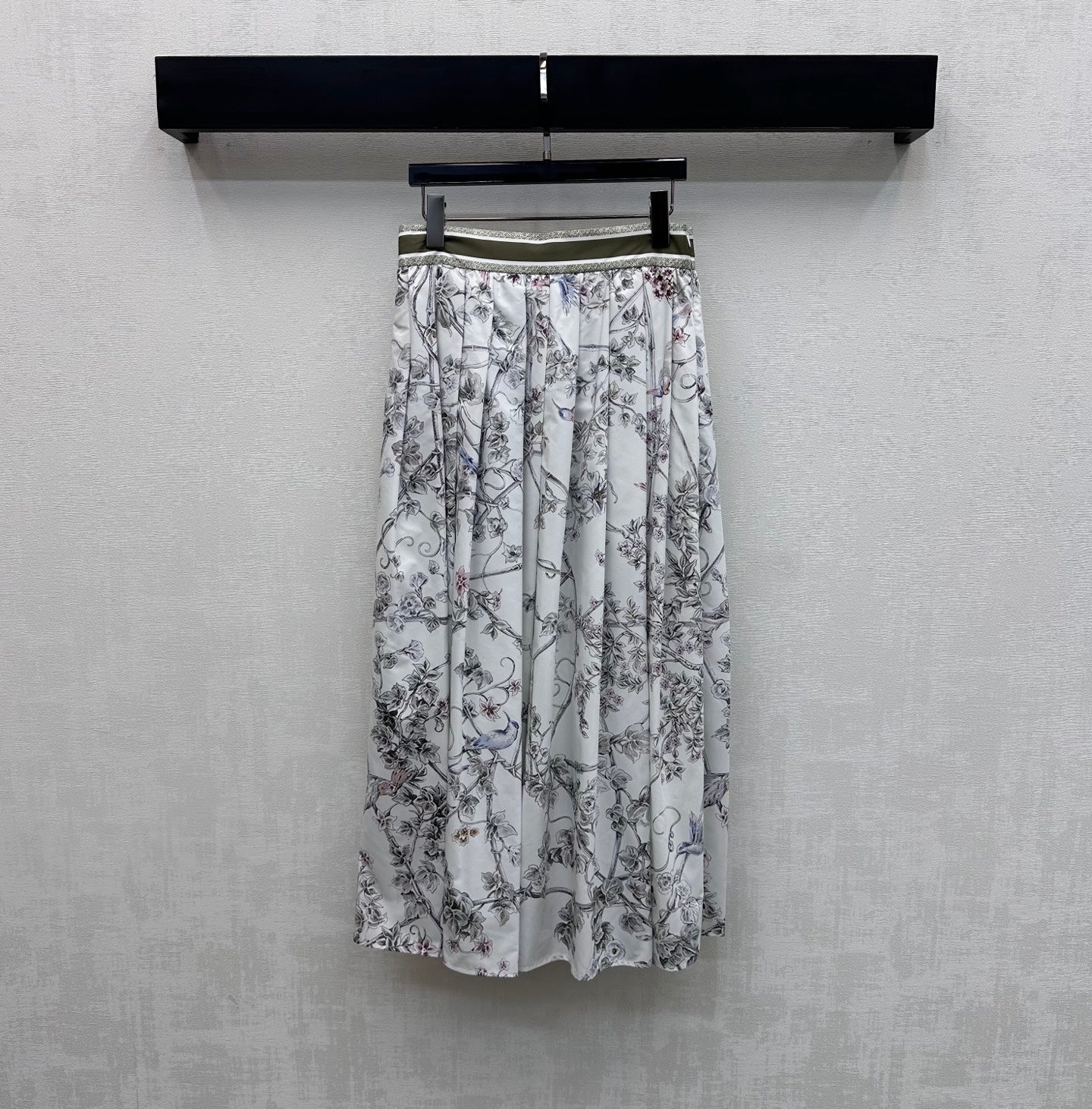 DIOR 26S FLORAL SILK SKIRT 1195