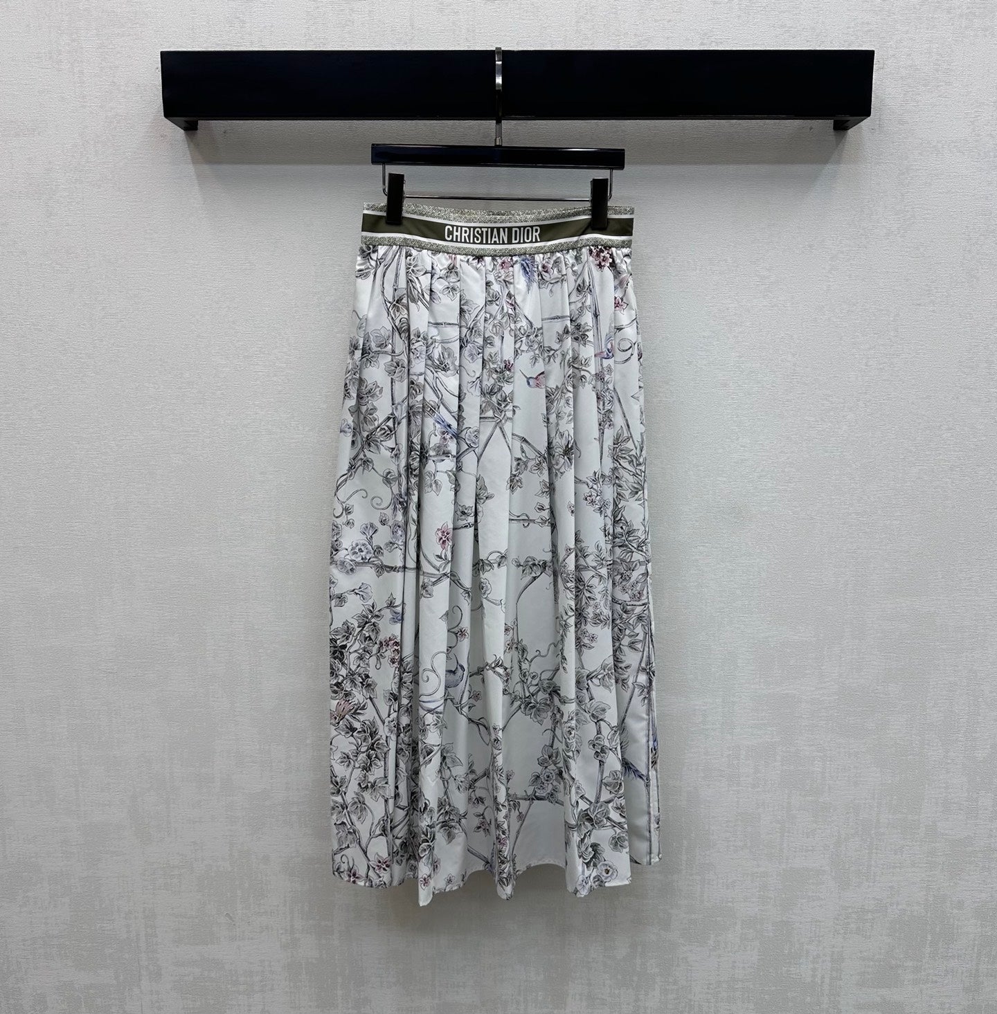 DIOR 26S FLORAL SILK SKIRT 1195