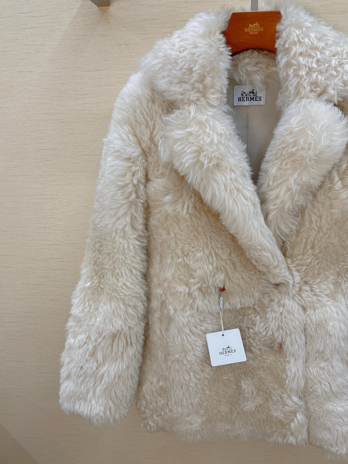 HERMES 25S LONG FUR COAT 234