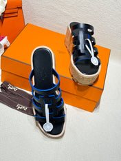 ISABELLA SANDAL BLACK CALFSKIN
