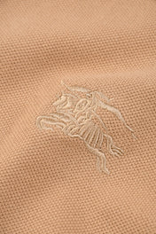 Burberry 25 Polo T- Shirt Caramel Cotton 232684