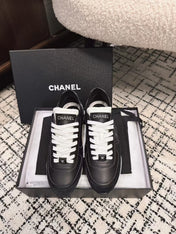 TRAINERS SNEAKER IN BLACK CALFSKIN AND SUEDE