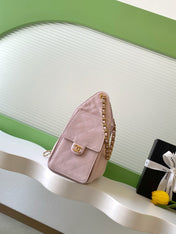 CHANEL 25S HOBO BAG 30 IN LIGHT PINK CAVIAR WITH GOLD HARDWARE