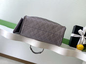 CHANEL 25S HOBO BAG 40 IN LILAC SILVER METALLIC CAVIAR