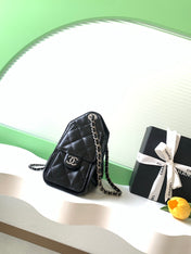 CHANEL 26S HOBO BAG 22 IN BLACK CALFSKIN