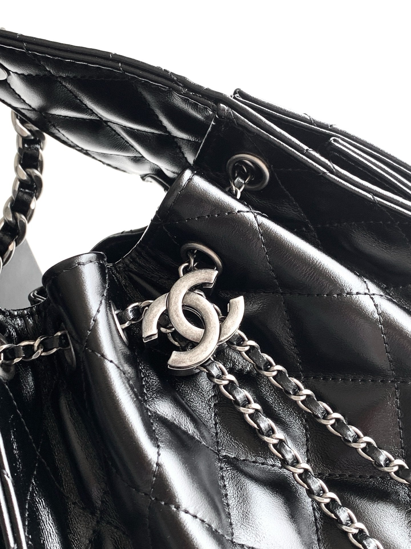 CHANEL 26S HOBO BAG 30 IN BLACK CALFSKIN