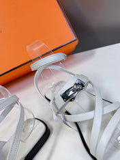 JUNE SANDAL WHITE CALFSKIN
