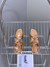 JUNE SANDAL CARAMEL CALFSKIN