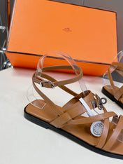 JUNE SANDAL CARAMEL CALFSKIN