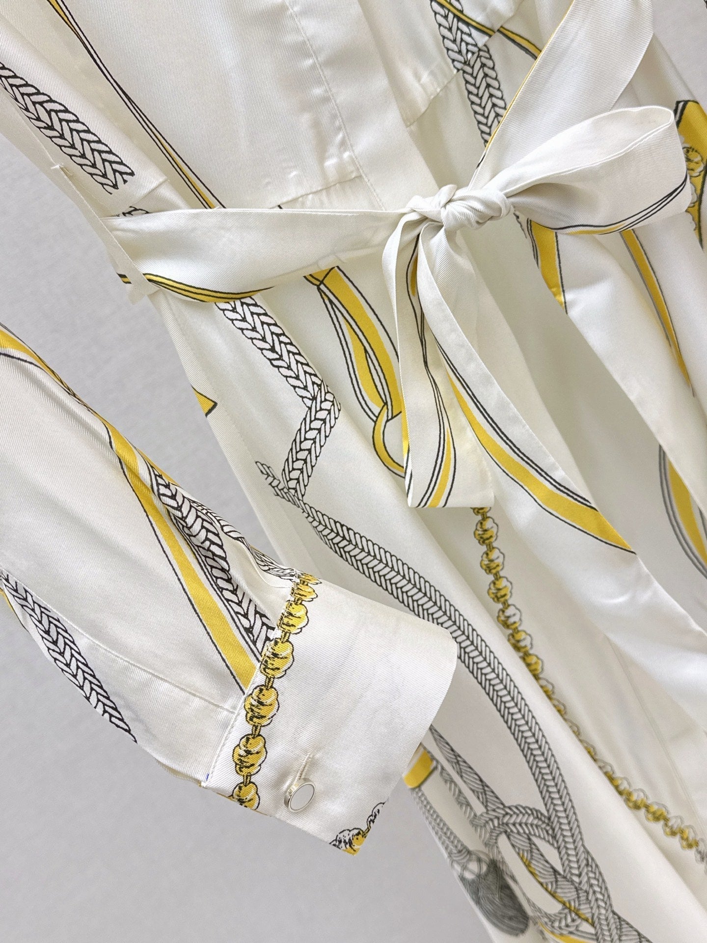 HERMES 25S LONG SILK DRESS 043