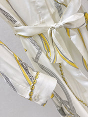HERMES 25S LONG SILK DRESS 043